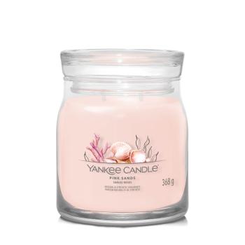 Yankee Candle Lumânare aromatică Signature sticlă medie Pink Sands 368 g