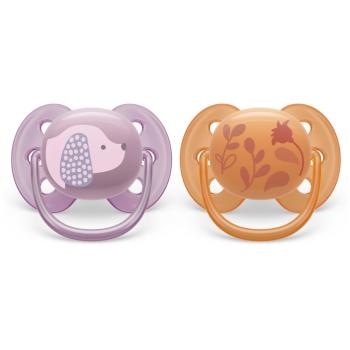 Philips Avent Ultrasoft Premium 6-18m suzetă Animal Girl 2 buc