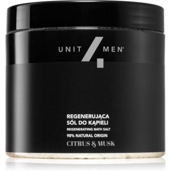 Unit4Men Bath Salt Citrus & Musk sare de baie efect regenerator 700 g