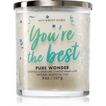 Bath & Body Works Pure Wonder lumânare parfumată 227 g