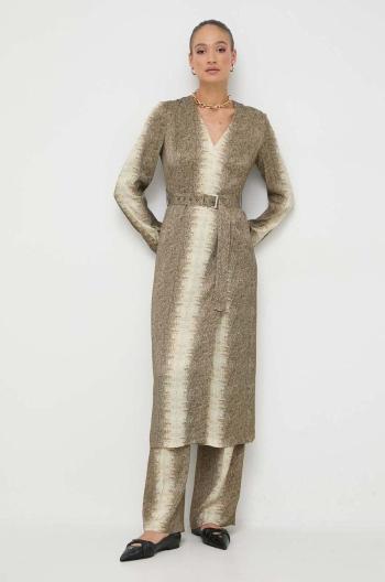 Šaty Twinset zelená barva, mini