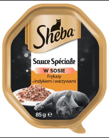 SHEBA Sauce Speciale hrana umeda pentru pisici, curcan si legume in sos 22 x 85 g