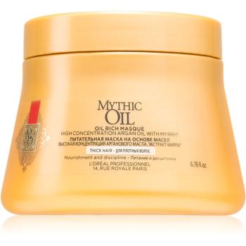 L’Oréal Professionnel Mythic Oil masca hrănitoare pentru păr gros și indisciplinat fără parabeni 200 ml