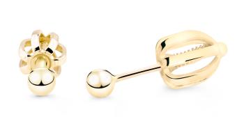 Cutie Jewellery Cercei minimaliști din aur galben Z5013-30-X-1