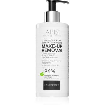 Apis Natural Cosmetics Home TerApis gel de curățare cu carbune activ pentru ten gras si problematic 300 ml