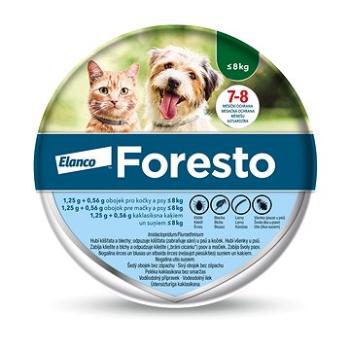 Foresto 1,25 g + 0,56 g obojek pro kočky a psy < 8 kg/38 cm (4007221037873)