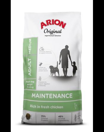 ARION Original Maintenance Adult Medium Chicken Rice 2 kg pentru caini rasa medie, cu pui