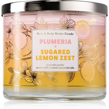 Bath & Body Works Plumeria & Sugared Lemon Zest lumânare parfumată 411 g