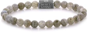 Rebel&Rose Brățară din margele de argint Labradorite Shield RR-6S005-S 17,5 cm - M