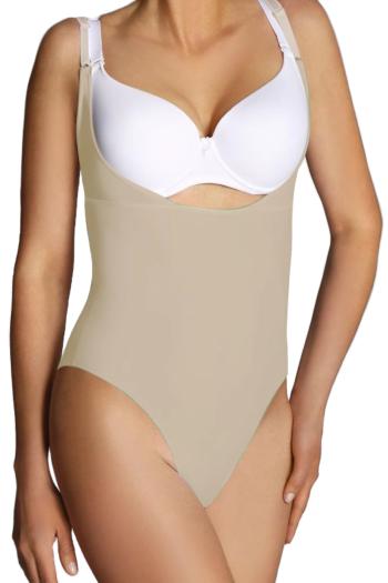 Body de damă modelatori cu talie înaltă Vincenta beige