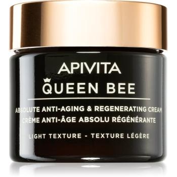 Apivita Queen Bee Cream Light cremă regeneratoare ușoară împotriva îmbătrânirii pielii 50 ml