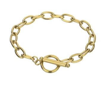 Marc Malone Brățară cu lanț placată cu aur Raegan Gold Bracelet MCB23064G