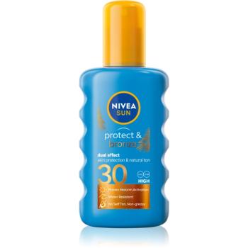 Nivea SUN Protect & Bronze spray de corp pentru un bronz intens SPF 30 200 ml