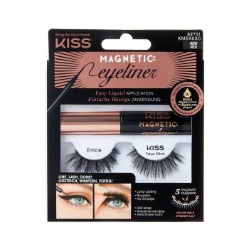 KISS Gene magnetice artificiale cu linii de ochi Eyelash Kit 03 (Magnetic Eyeliner)