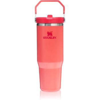 Stanley IceFlow™ Flip Straw Tumbler sticlă inoxidabilă pentru apă Hot Coral 890 ml