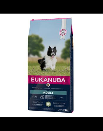 EUKANUBA Adult Small&amp;Medium Breeds Lamb&amp;Rice hrana uscata caini adulti talie mica/medie 12 kg