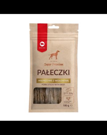 MACED Super Premium Recompense caini, cu porc si vita 100g