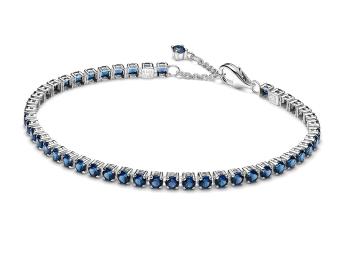 Pandora Brățară tenis din argint cu zirconii albastre Timeless 591469C02 20 cm