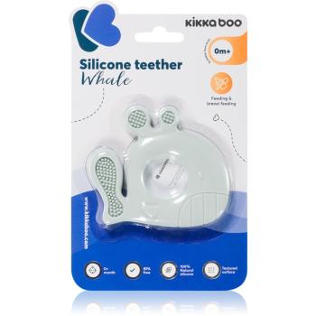 Kikkaboo Silicone Teether Whale jucărie pentru dentiție Blue 1 buc