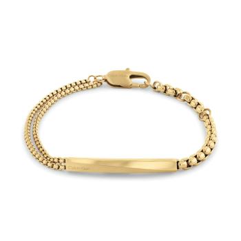 Calvin Klein Brățară elegantă placată cu aur pentru bărbați Iconic Id 35100066