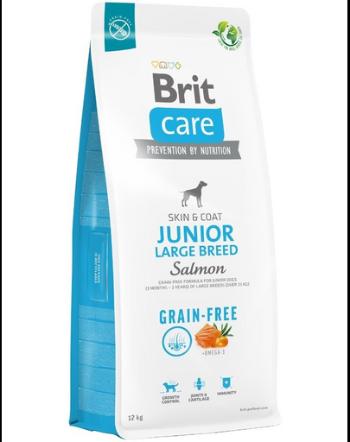 BRIT Care Grain-free Junior Large Breed Sac hrana pentru catei de talie mare, cu somon 12 kg