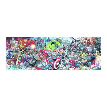 Puzzle panoramic Trefl Lumea Marvel, 1000 piese