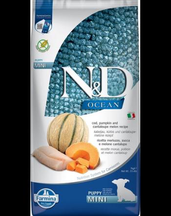 FARMINA N&amp;D Ocean  Sac hrana pentru catei talie mica, cu cod, dovleac si pepene galben - 7 kg