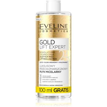 Eveline Cosmetics Gold Lift Expert apa pentru curatare cu particule micele pentru ten matur 500 ml