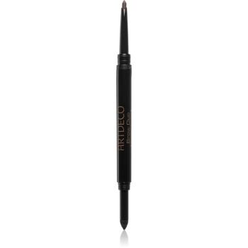 ARTDECO Eye Brow Duo Powder & Liner creion pentru sprâncene pulbere 2 in 1 culoare 12 Ebony 0,8 g