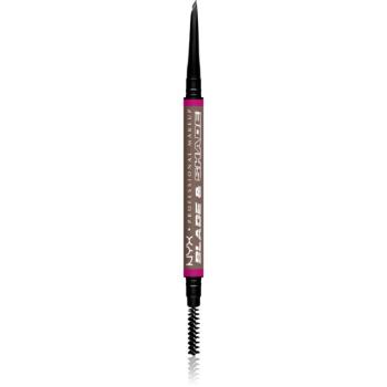 NYX Professional Makeup Blade & Shade creion pentru sprancene cu pensula culoare 03 Cool Ash Brown g