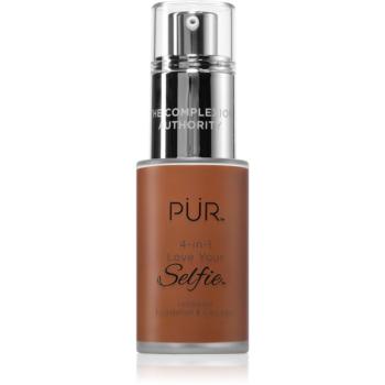 PÜR Cosmetics 4-in-1 Love Your Selfie make-up si corector 2 in 1 culoare DN5 30 ml