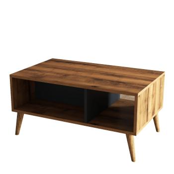 Masă de cafea Exxen Walnut, maro închis