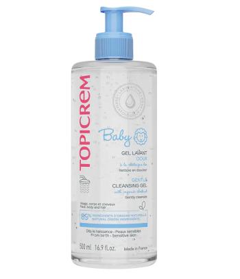 Topicrem Gel de spălare pentru piele și păr Baby (Gentle Cleansing Gel) 500 ml