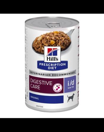 HILL'S Prescription Diet Canine i/d Low Fat conserva 360 g hrana caini cu probleme de stomac