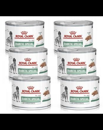 ROYAL CANIN Dog Diabetic 6 x 195 g hrana umeda pentru caini adulti cu diabet zaharat