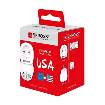 Utazó Adapter Europe-to-USA Földelt