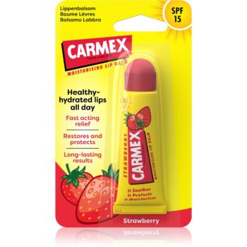 Carmex Strawberry balsam de buze într-un tub SPF 15 10 g
