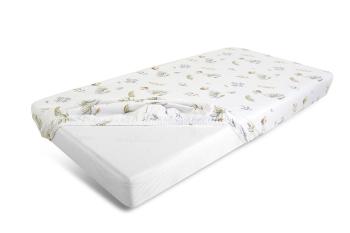 Cearșaf din bumbac cu elastic - Gâsculițe (120x60 cm)
