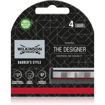 Wilkinson Sword Barbers Style The Architect aparat de ras + 2 capete de schimb 1 buc