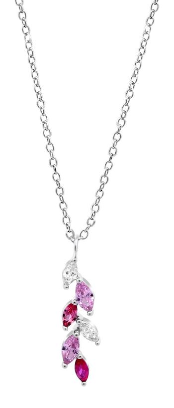 Lotus Silver Colier frumos din argint cu zircon colorat Sinfos LP3582-1/1