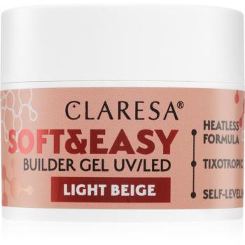 Claresa Soft&Easy Builder Gel gel de bază pentru unghii culoare Light Beige 12 g