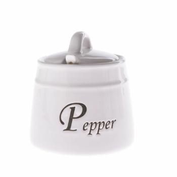 Doză de ceramică pentru piper Pepper cu linguriță,430 ml