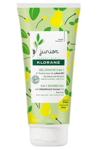 Klorane Gel de duș pentru copii de corp și păr Pară (2 in 1 Shower Gel) 200 ml