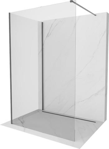 MEXEN/S Kioto Sprchová zástěna WALK-IN 120 x 70, transparent, grafit metal 800-120-212-95-00-070