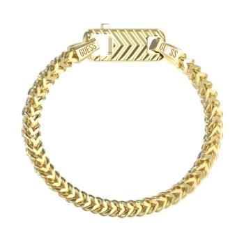 Guess Brățară placată cu aur pentru bărbați Pit Stop JUMB04438JWYG 21 cm