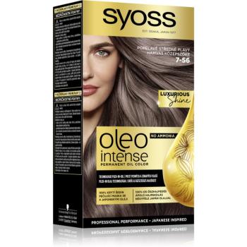 Syoss Oleo Intense Culoare permanenta pentru par cu ulei culoare 7-56 Ashy Medium Blond 2x50 ml