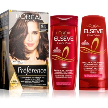 L’Oréal Paris Elseve Color-Vive set pentru păr vopsit 4.15 Caracas