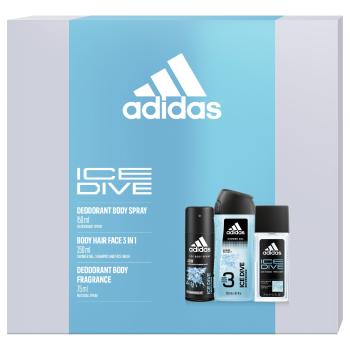 Adidas Ice Dive - deodorant cu atomizor 75 ml + gel de duș 250 ml + deodorant spray 150 ml