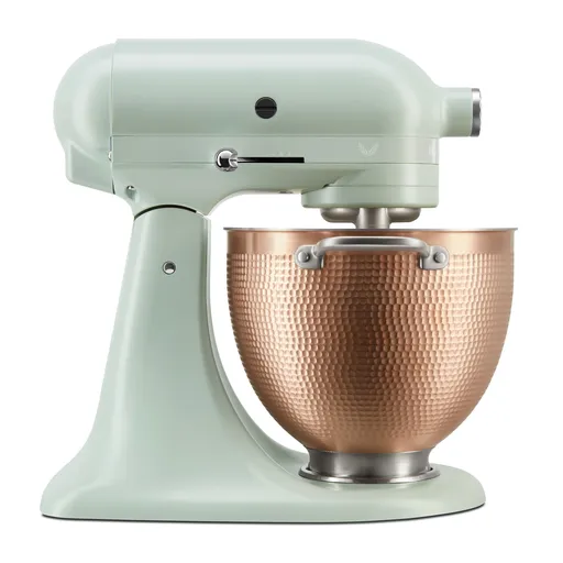 Mixer planetar KitchenAid Artisan Blossom Exclusive Design 5KSM180LEELB, 300W, 4.7L, Actionare directa, 10 viteze, Cap inclinat, Bol din cupru forjat,