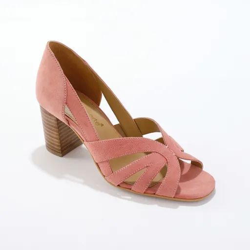 Sandale din piele cu vârful deschis